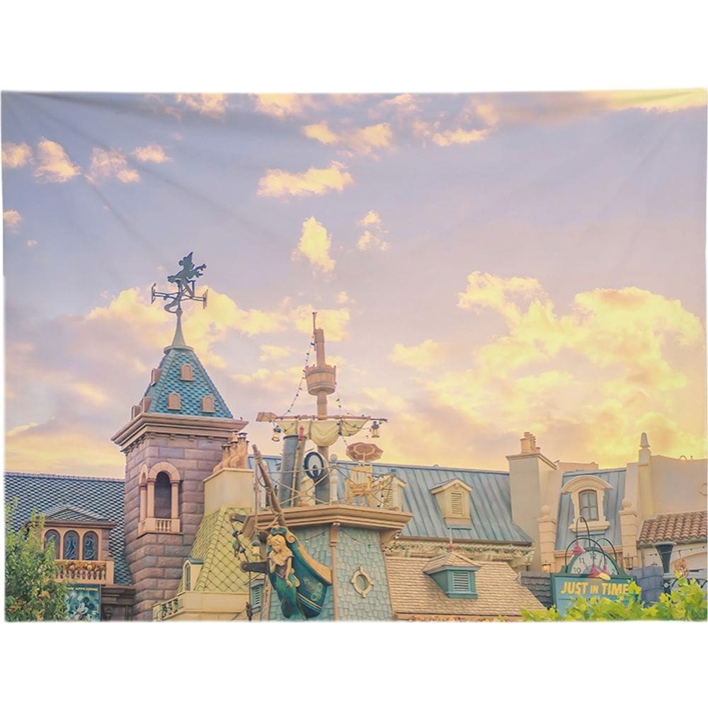 Tapeçaria Castle Sky Wall Microfabric 100x70cm para quarto