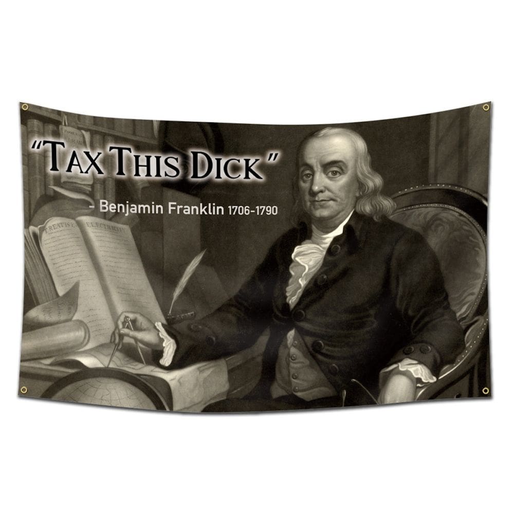 Tapeçaria Taxs This Dicks Enjamins Franklins Flag Art 90x150cm