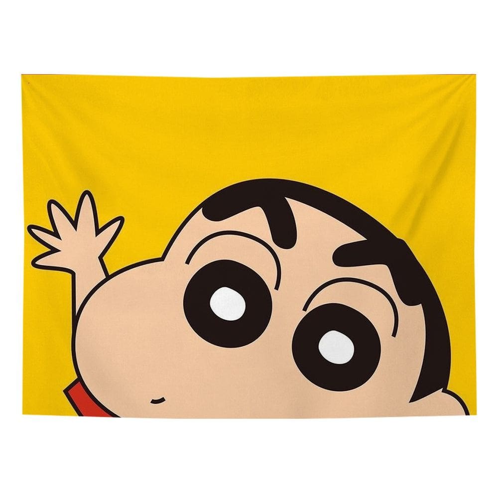 Tapeçaria para decoração de parede Anime Shins chans 150x100cm