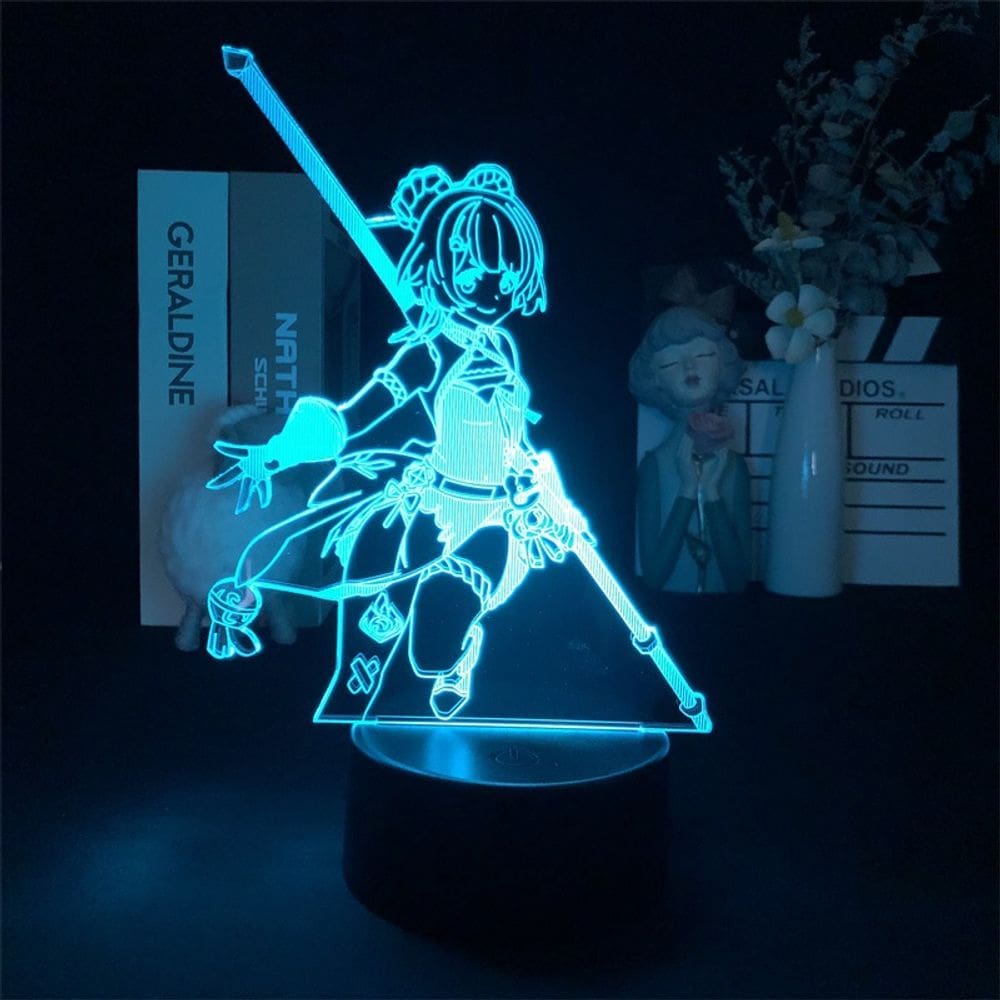 Luz noturna LED 3D Plants vs Zombies Xianglingss Color Change