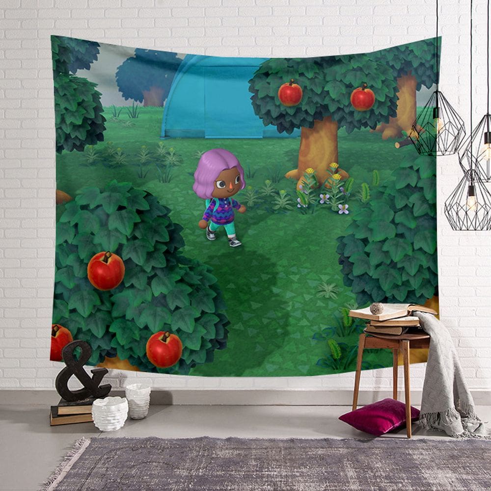 Tapeçaria Animals Crossings Wall Room Aesthetic 150x100cm