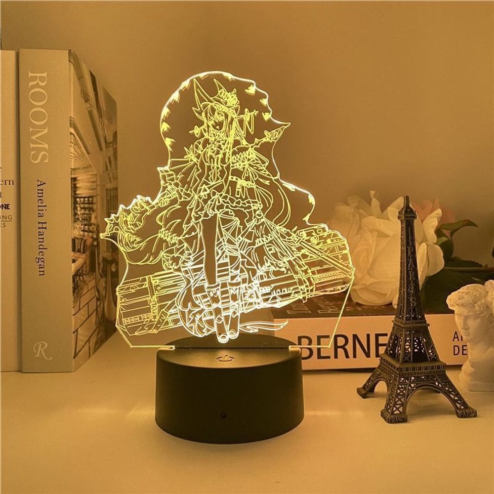 Luz noturna LED 3D Jujutsus Kaisens Skadis Corruptings Hearts