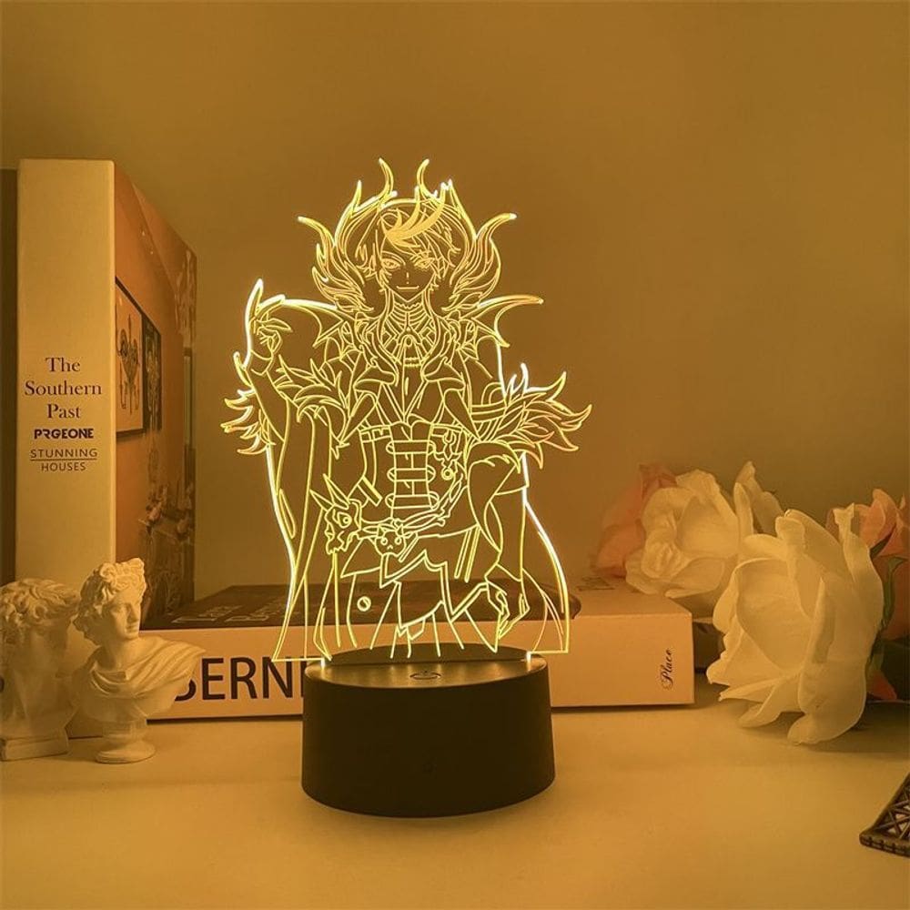 Luz noturna Nijisanjis Shus 3D LED que muda de cor para crianças