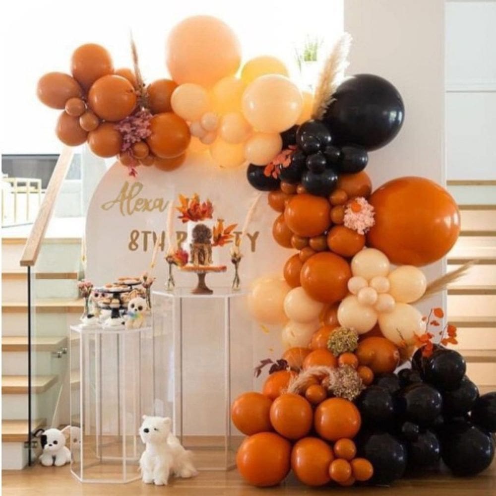 Kit Balloon Arch, 108 unidades de macarons, feliz aniversário, látex, festa de látex