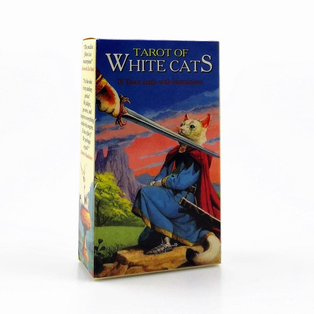 Jogo de cartas Tarot Deck White Cats Family para festa familiar