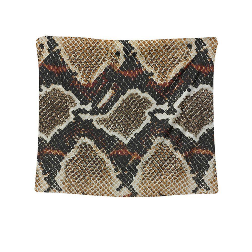Tapeçaria de parede com padrão de pele de cobra animal 150x130cm, microtecido