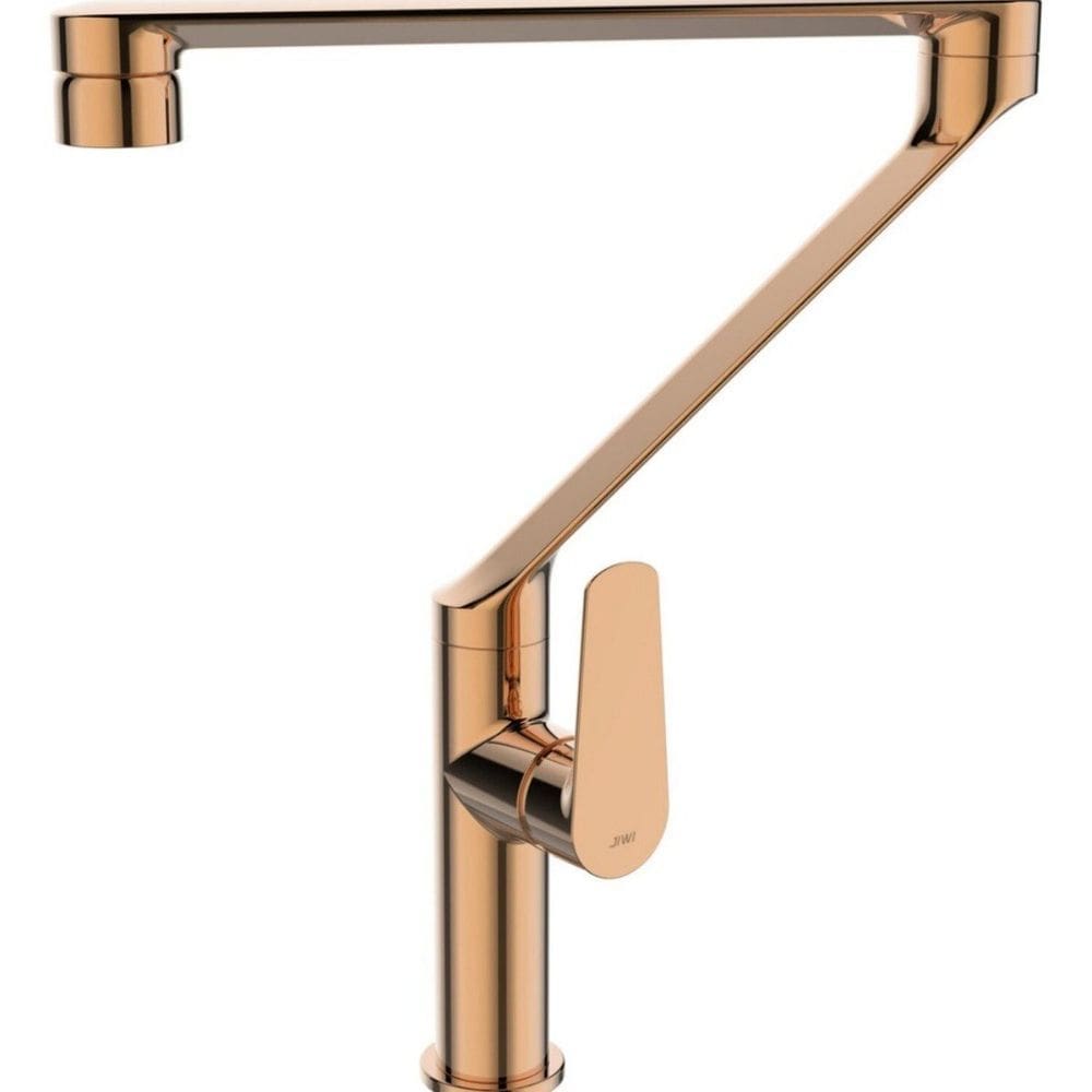 Misturador Monocomando para Cozinha de Mesa com Bico Articulado Barcelona Jiwi Rosé Gold
