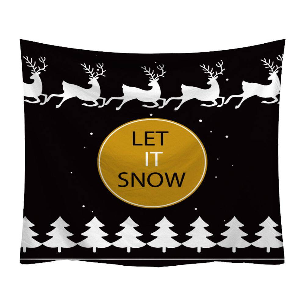Tapeçaria Let It Snow Wall 150x130cm de fibra de microtecido