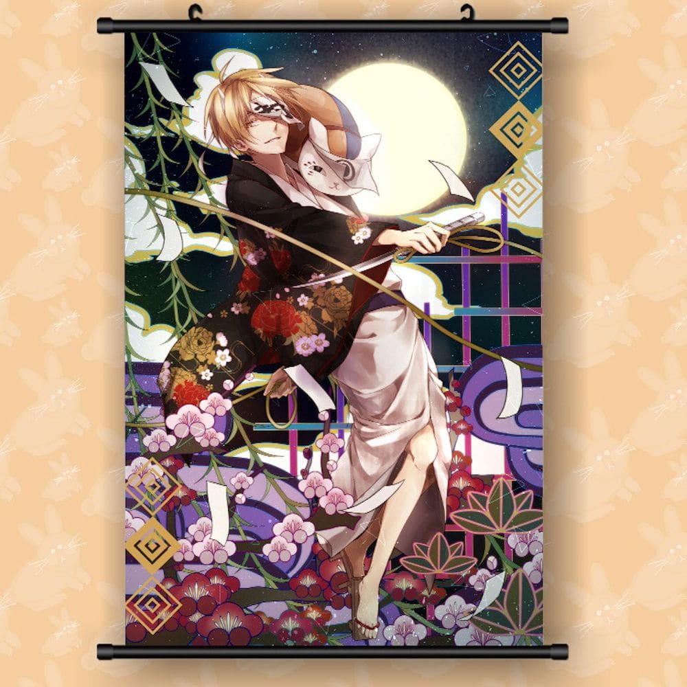 Pôster de decoração de parede Anime Natsume`s Friends Canvas 40x60cm