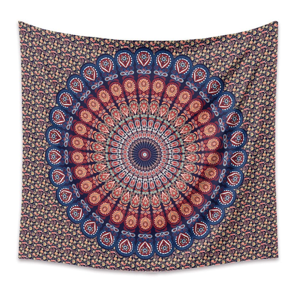 Tapeçaria Mandala Wall 150x130cm de fibra de microtecido