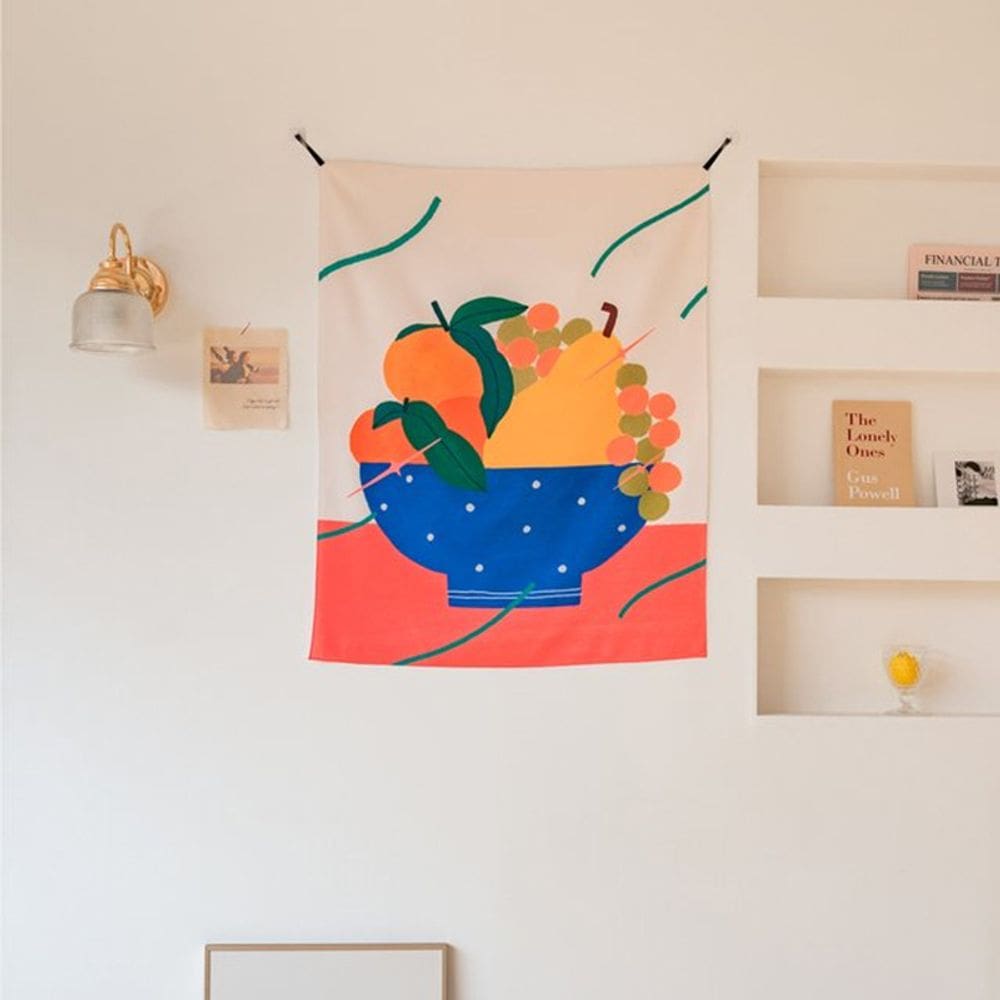 Tapeçaria de parede Fruit Pear Microfabric 90x70cm para quarto
