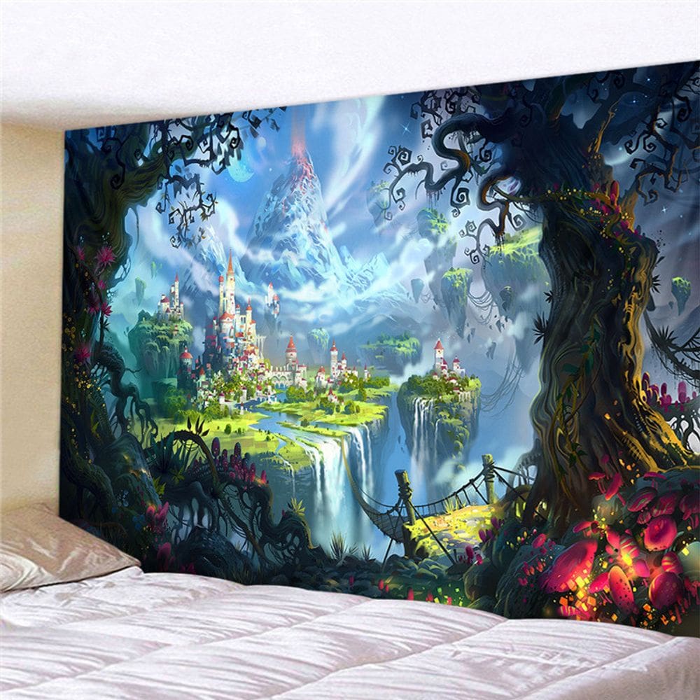 Tapeçaria de parede Fantasy Forest Microfabric 95x75cm