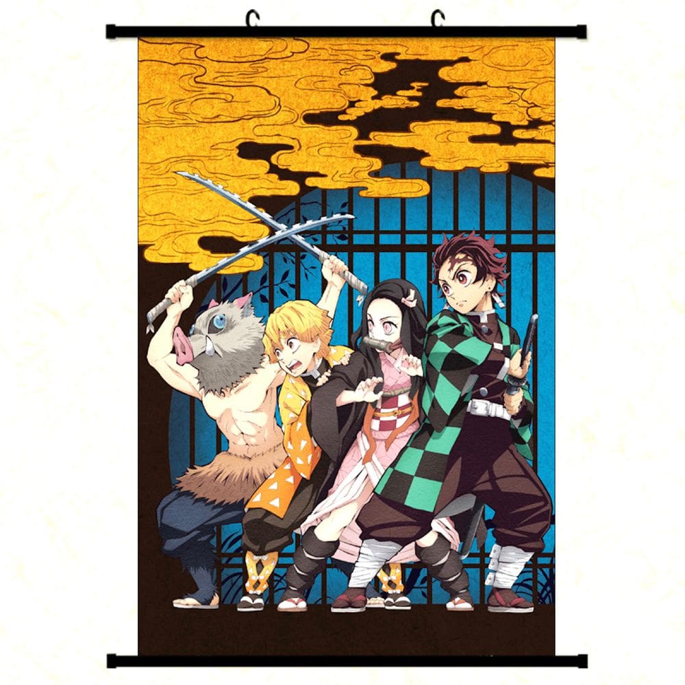 Pôster de decoração de parede Demons Slayers Kamados Tanjirous