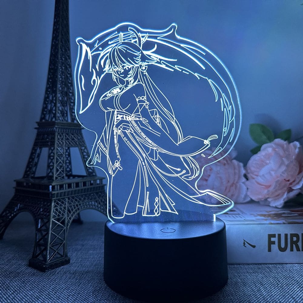 Luz noturna LED 3D Plants vs Zombies Klees Color Changing