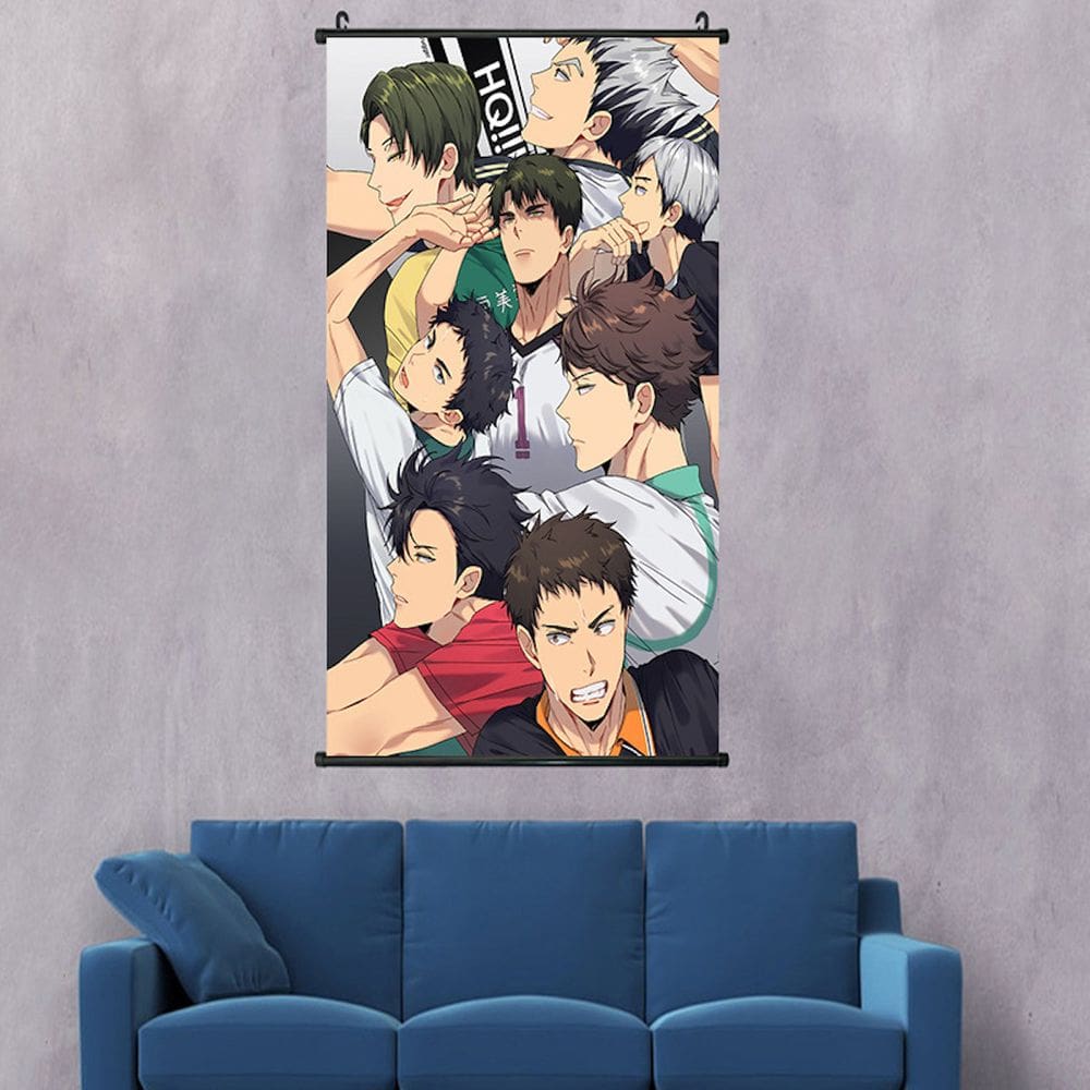 Pintura de parede em tela Haikyuus Kotaros Bokutos Anime