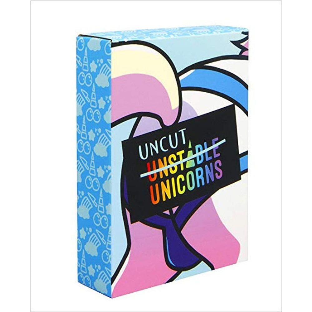 Jogo de cartas Uncut Unstable Unicorns Family com baralho de tarô