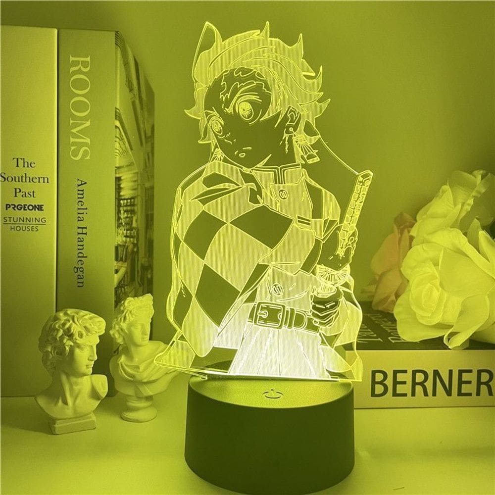 Luz noturna LED 3D Demons Slayers Kamados Tanjirou Color Ch