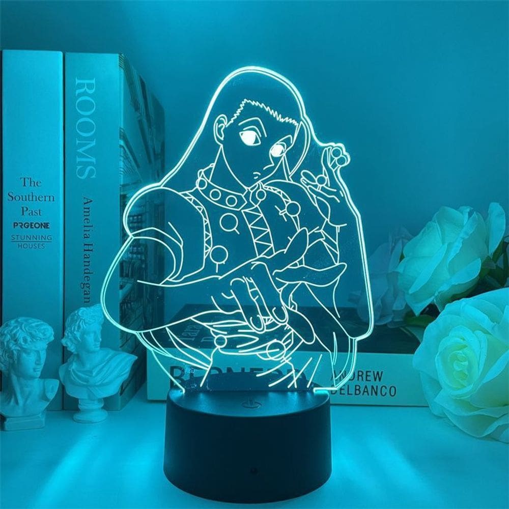 Luzes noturnas LED 3D Hunters Hunters Irumis Zorudikkus com cores