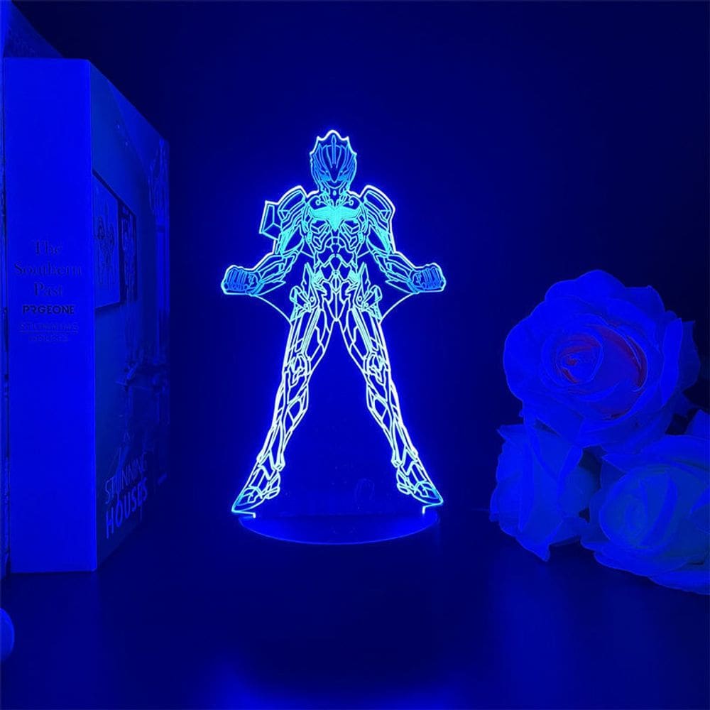 Luz noturna Ultramans Noas 3D LED que muda de cor para crianças