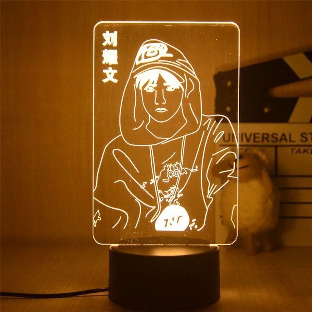 Luz noturna LED 3D que muda de cor para crianças e tendas Lils Wens