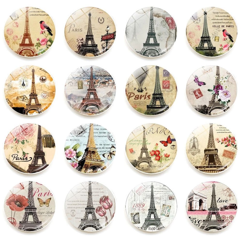 Imãs de geladeira Eiffel Towers Anime, 12 unidades/lote, desenho animado infantil