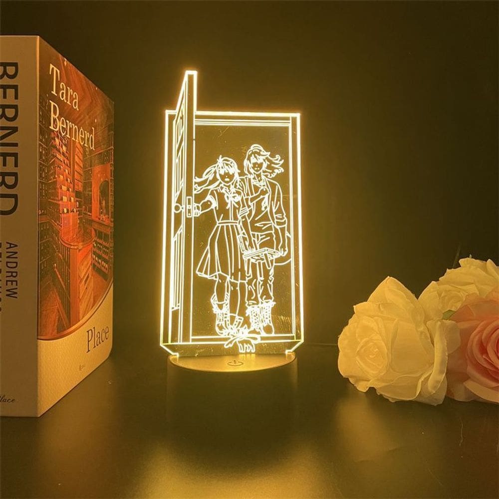 Luz noturna LED 3D Suzumes no Tojimaris Munakatas Sotas