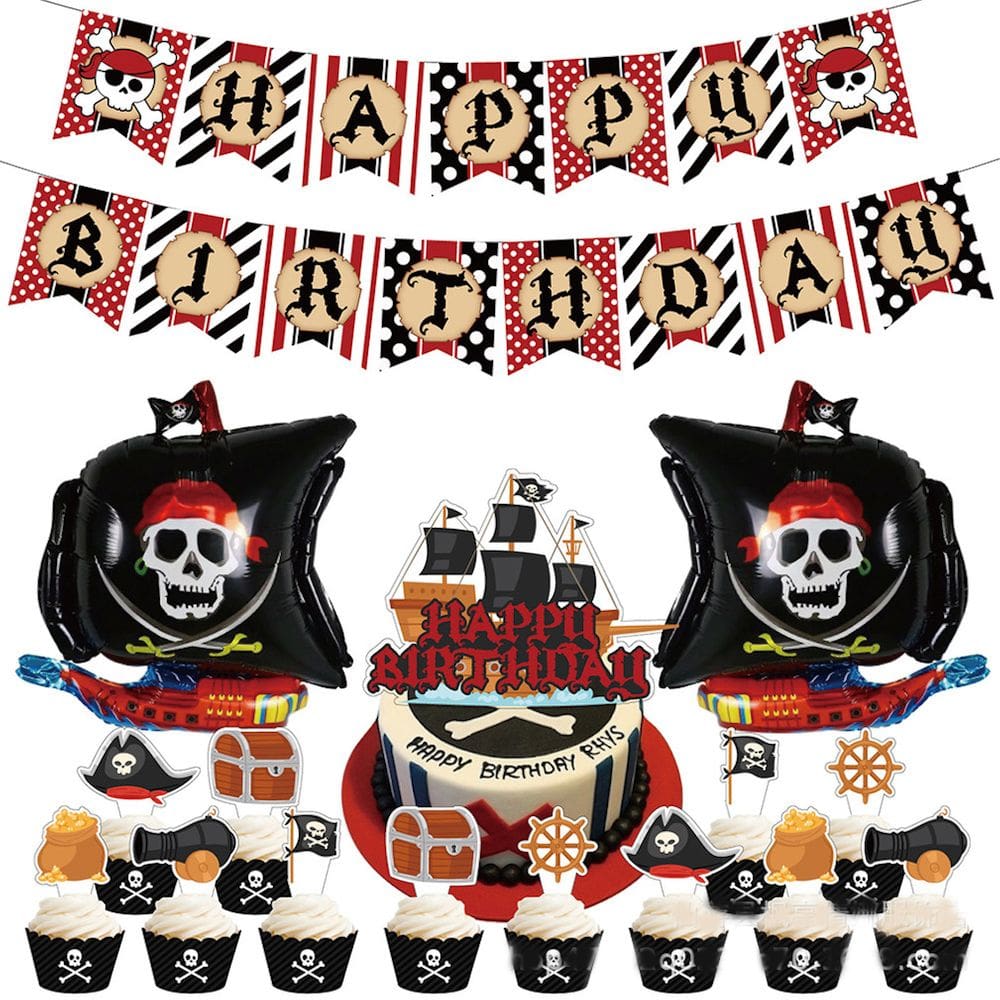 Kit de balões Pirates of Caribbeans 16 balões de látex