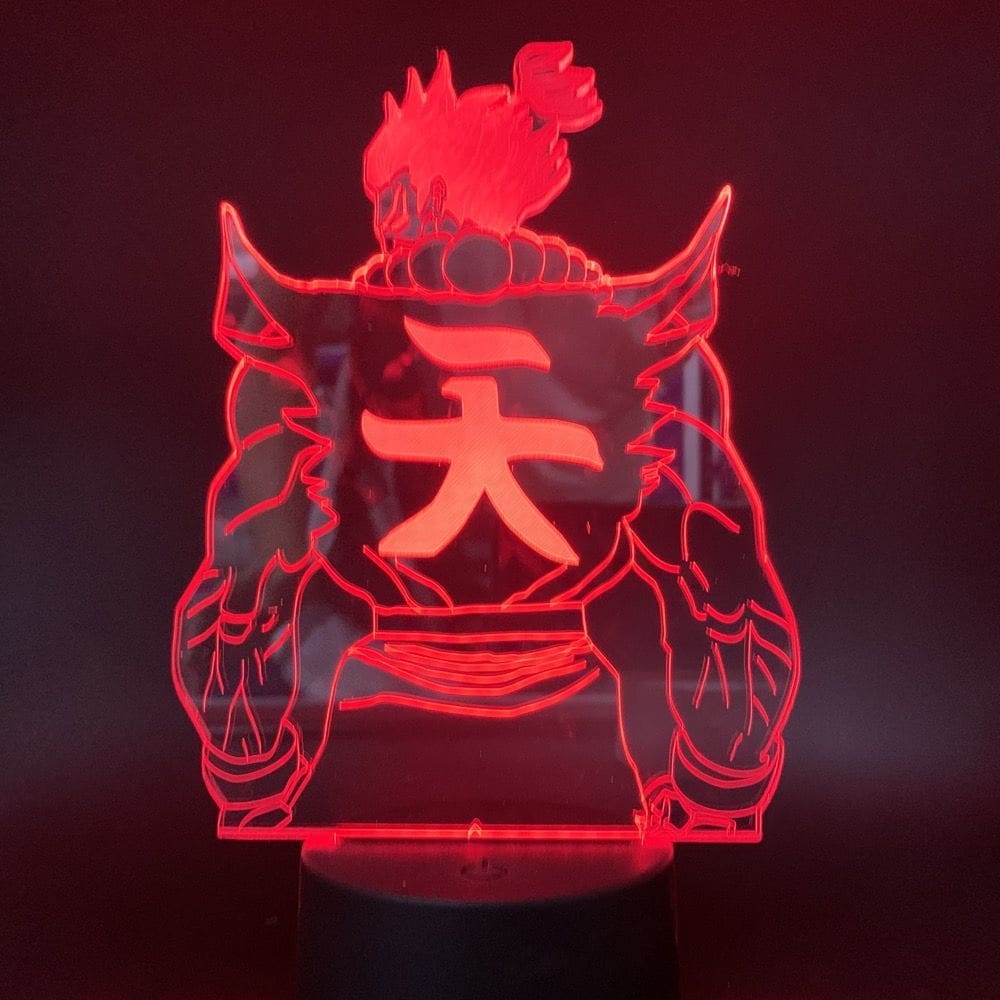 Luz noturna LED 3D Stritos Fighters Goukis que muda de cor