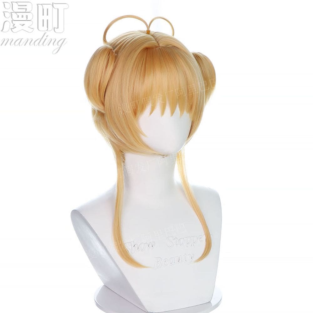 Cosplay Wig Cards Captors Sakura Kinomoto Synthetic Hair
