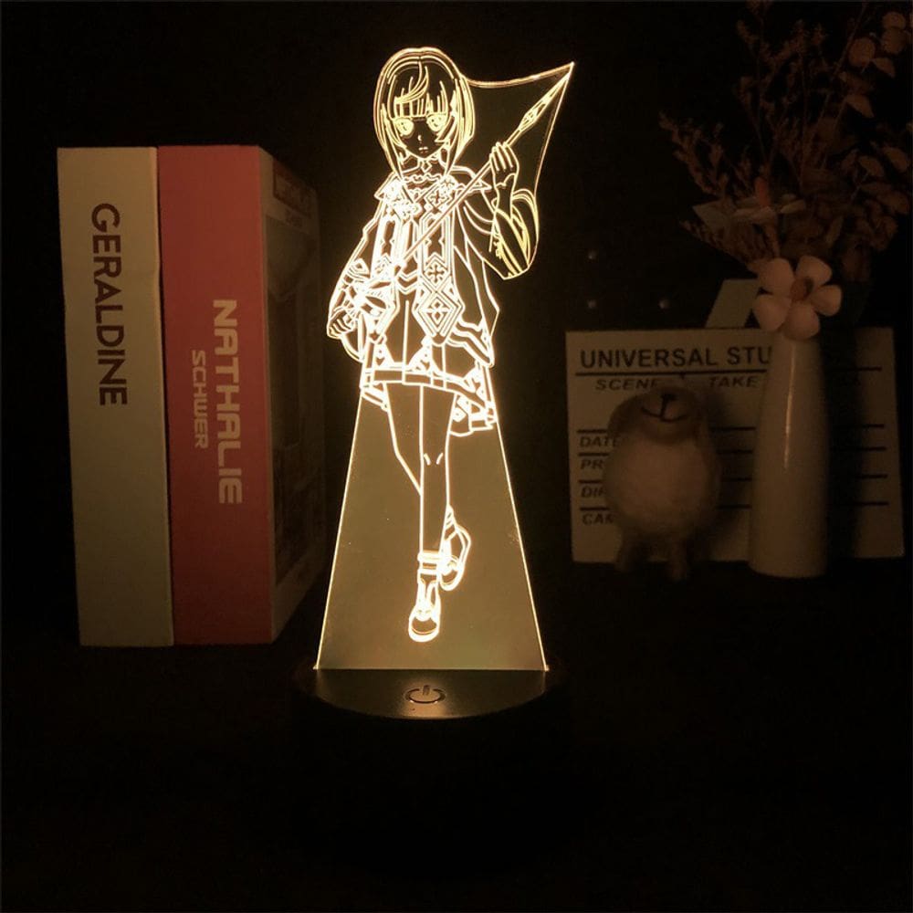 Luz noturna LED 3D Sword Art Online com mudança de cor