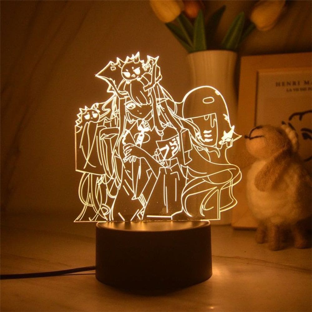 Luz noturna LED 3D Jujutsus Kaisens Amiyas Color Changing