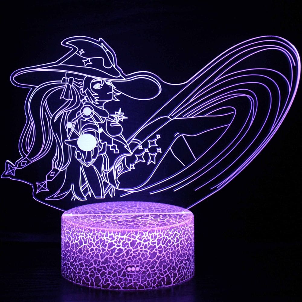 Luz noturna LED 3D Plants vs Zombies Monas Color Changing