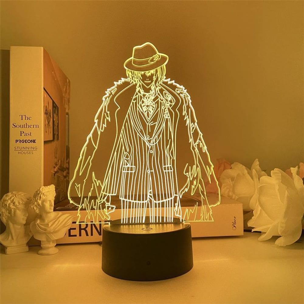 Luz noturna Nijisanjis Lucas Kaneshiros LED 3D que muda de cor