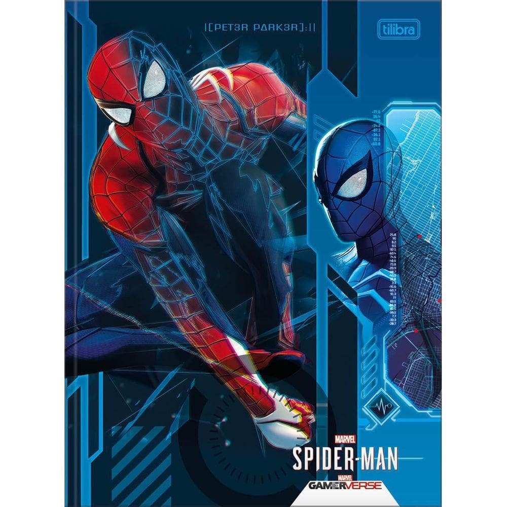 Caderno Brochurão Capa Dura 80 Folhas Spider Man Tilibra