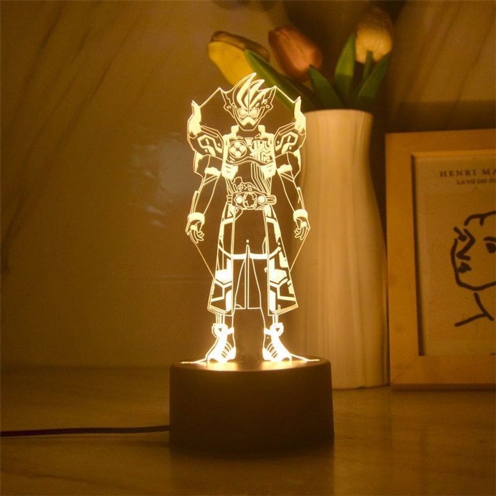 Luz noturna Kamens Riders Cronus 3D com mudança de cor