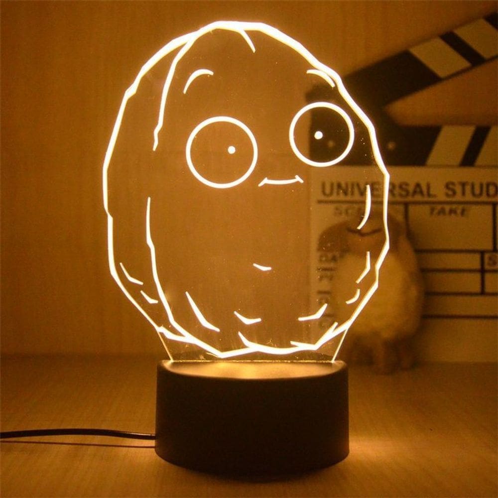 Luz noturna LED 3D Plants vs Zombies Walls-Nuts que muda de cor