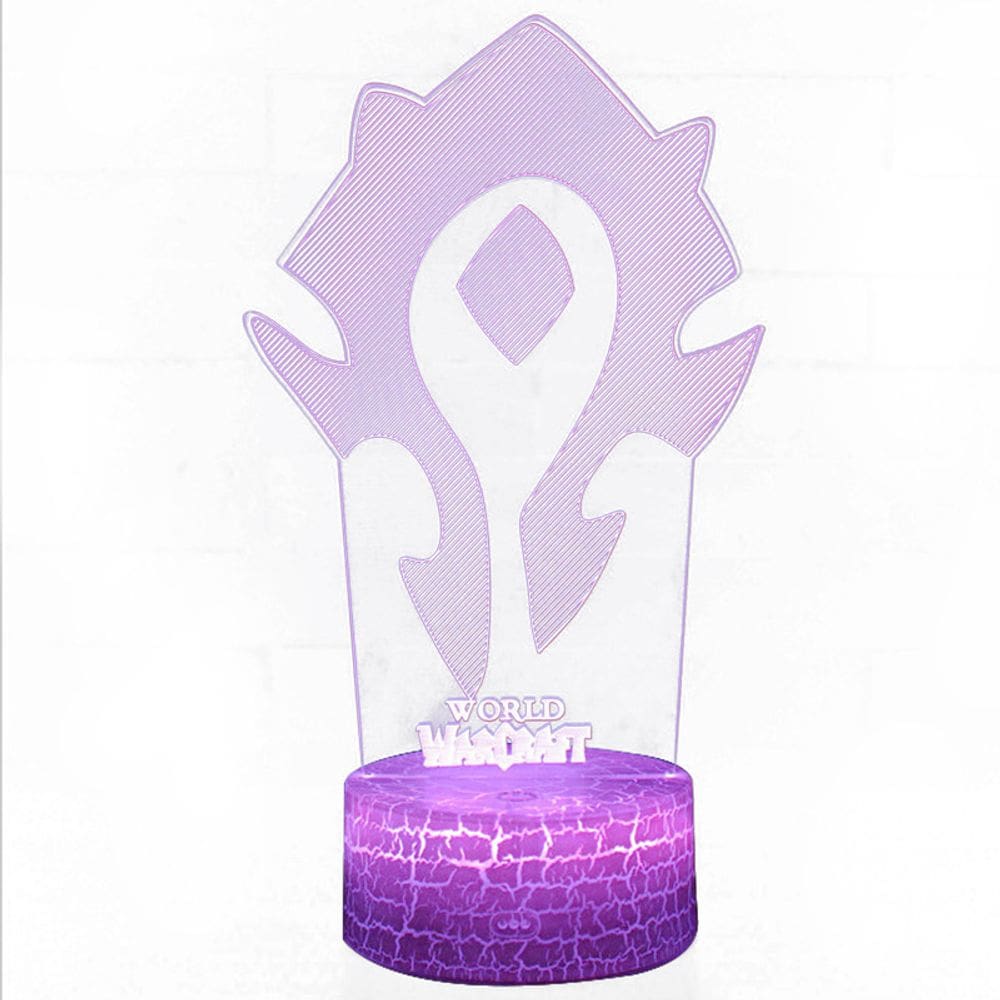 Luz noturna: LED 3D que muda a cor do World of Warcraft para crianças