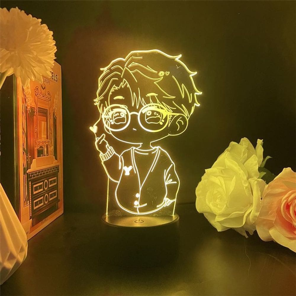 Luz noturna LED 3D Guqingpeis Color Changing para crianças