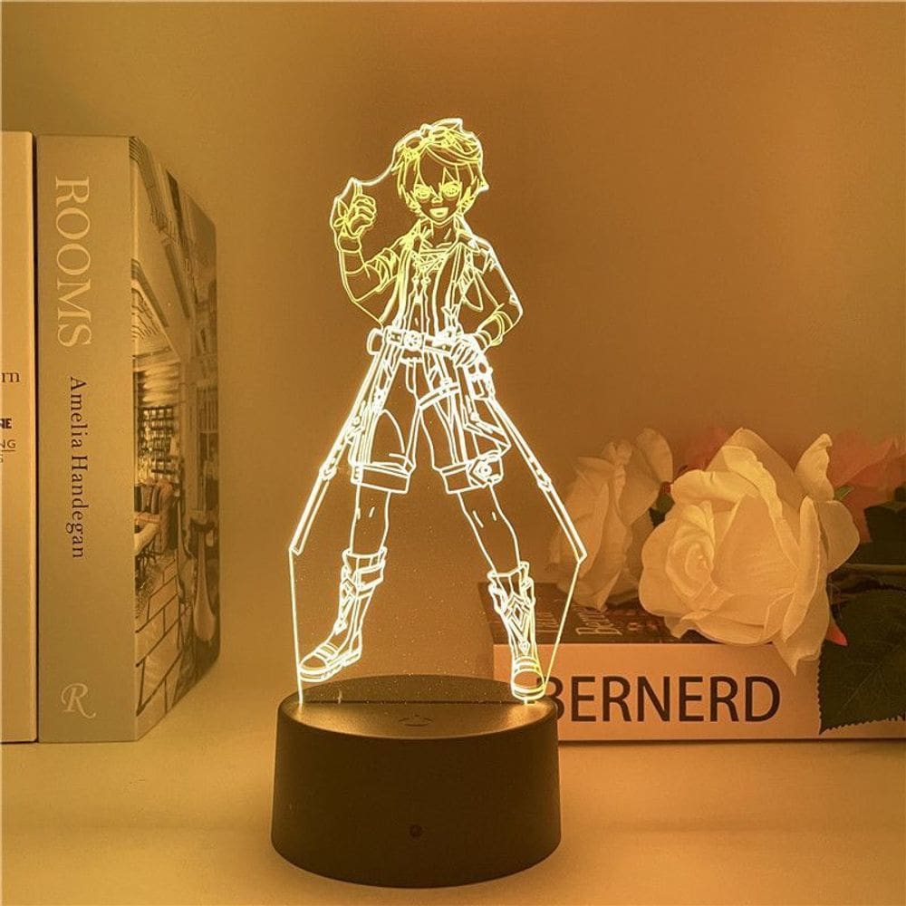 Luz noturna LED 3D Plants vs Zombies Bennetts Color Changing