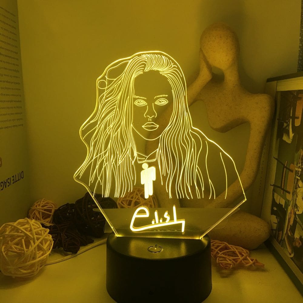 Luz noturna LED 3D Billies Color Changing para crianças