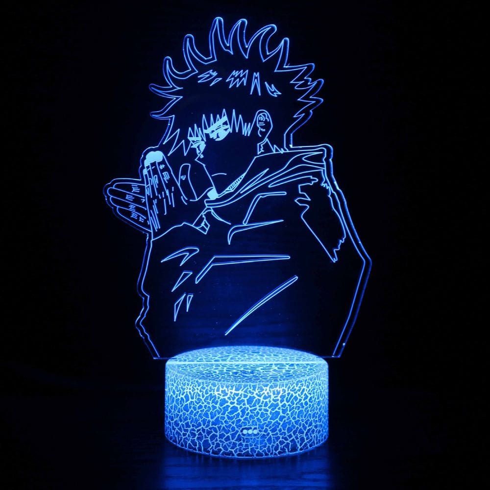 Luz noturna LED 3D Jujutsus Kaisens Fushiguros Megumis