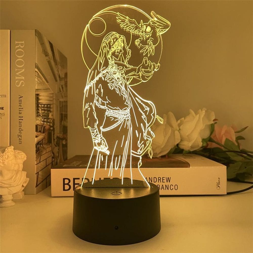 Identidades de luz noturna Lunars Phases 3D LED com mudança de cor