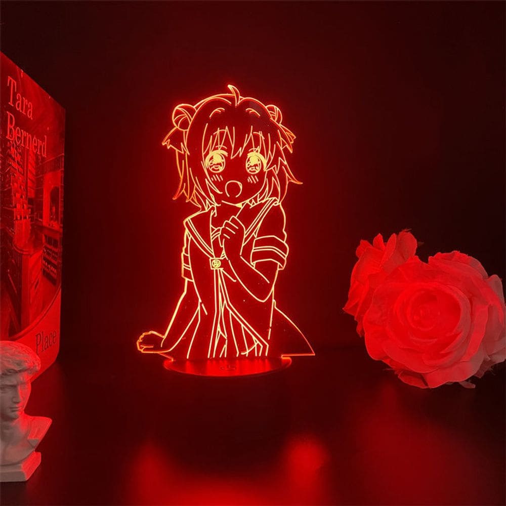 Luz noturna LED 3D Yurus Yuris Akaris que muda de cor para crianças