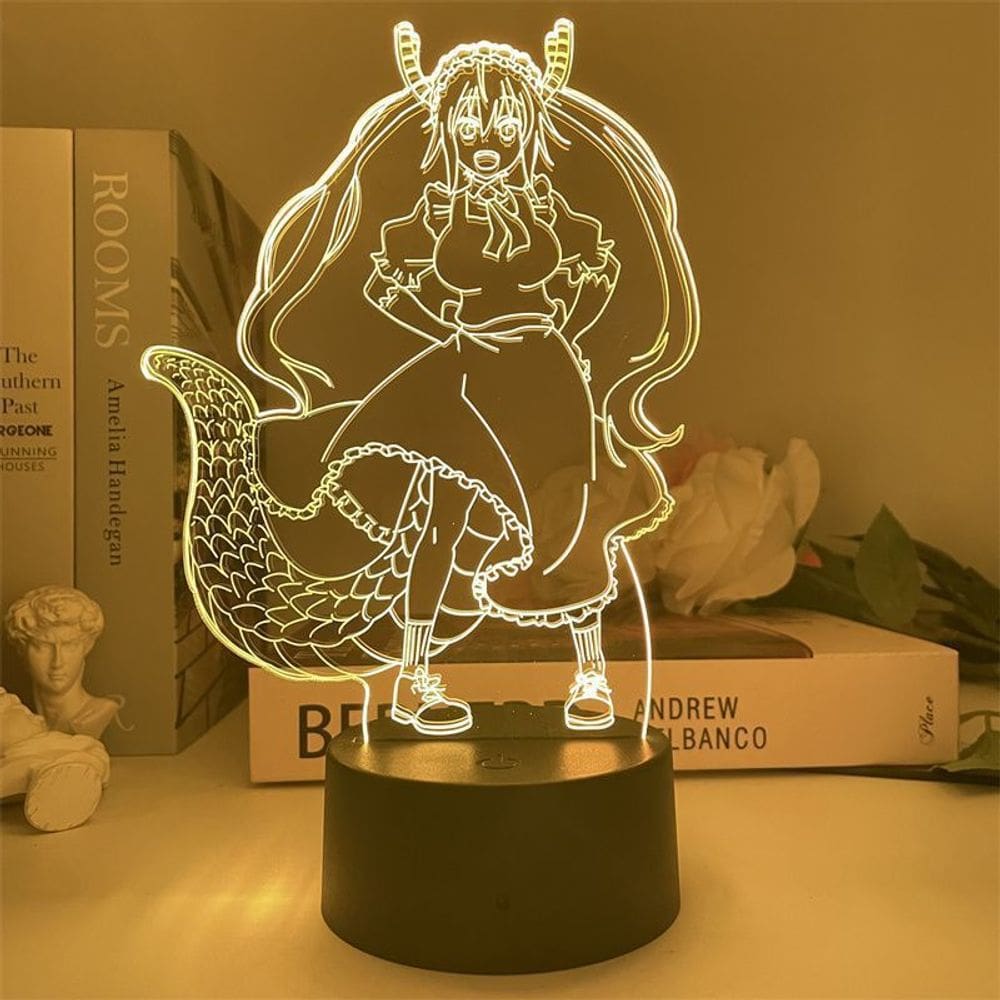 Luz noturna LED 3D Miss Kobayashi`s Dragon Maid Tohru
