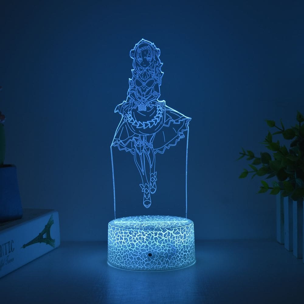 Luz noturna LED 3D Plants vs Zombies Noelles Color Changing