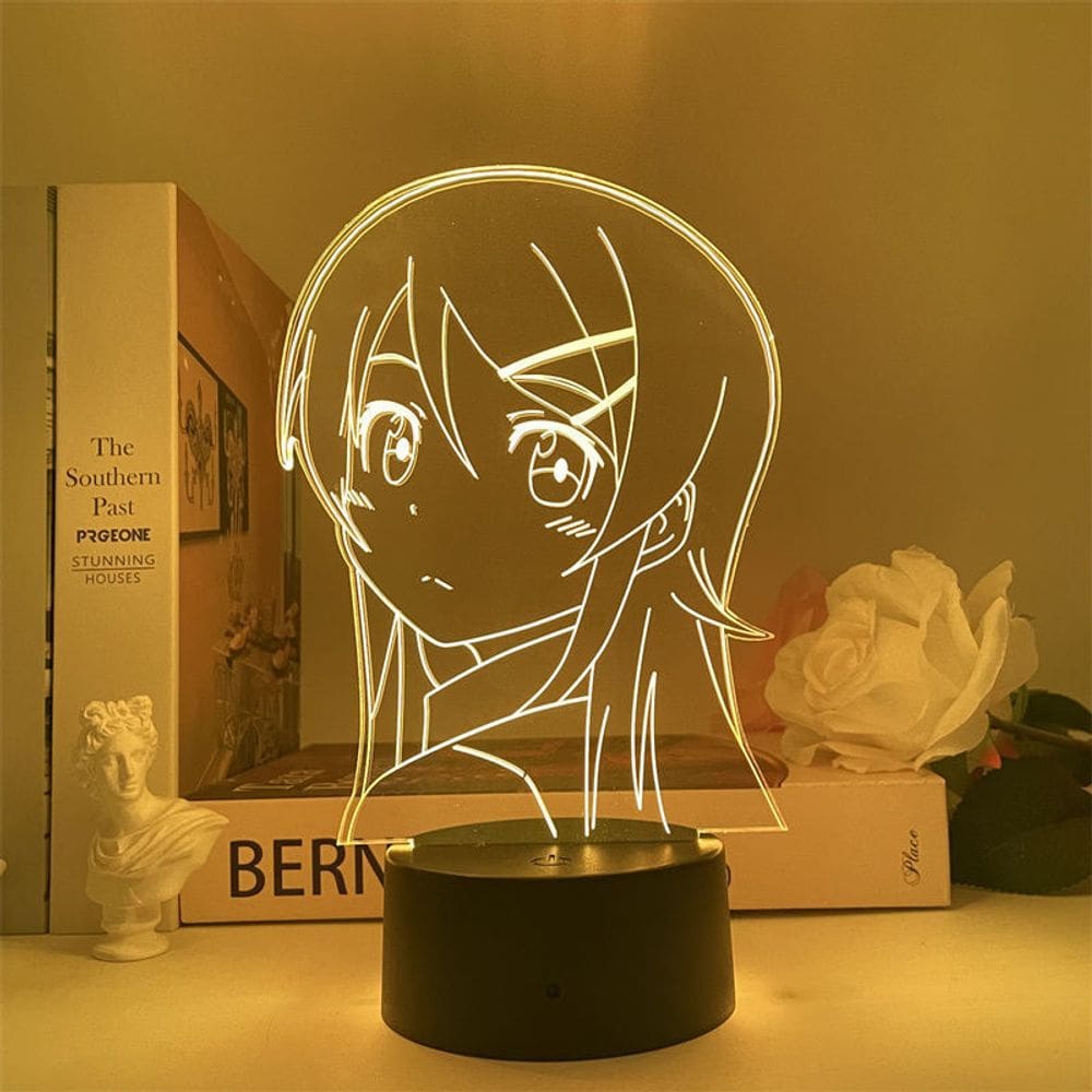 Luz noturna 3D LED Kousakas Kirinos Minhas irmãs não podem ser isso