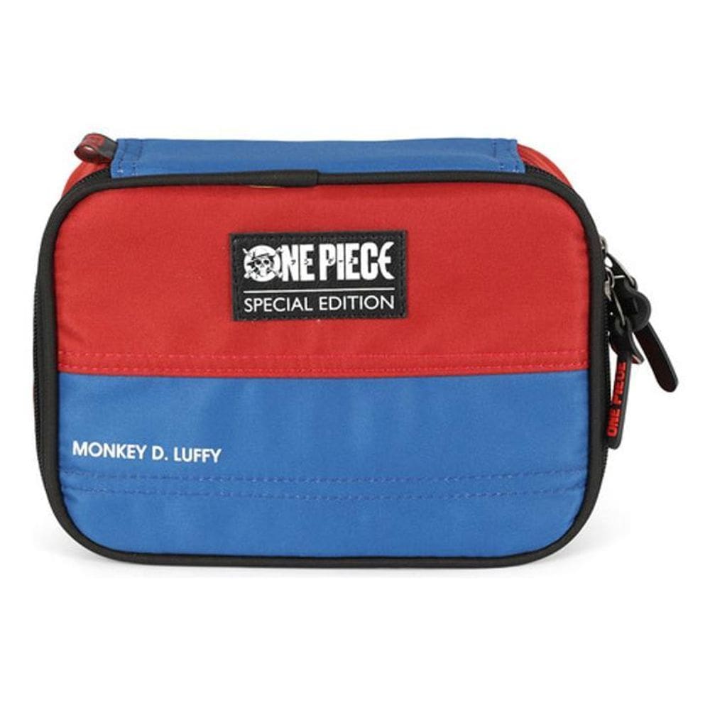 Estojo 100 Pens Grande Escolar Juvenil Zoro E Luffy