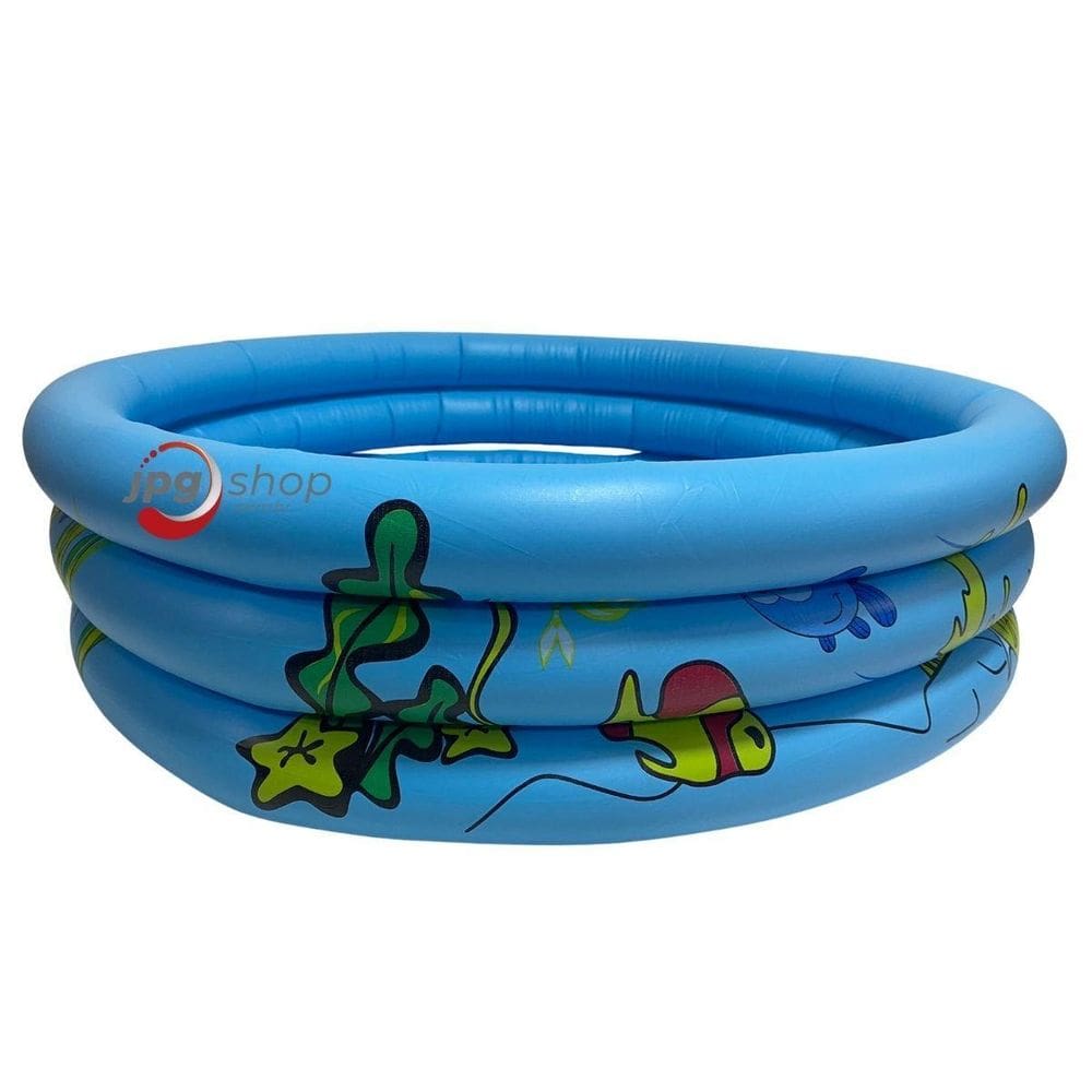 Piscina Inflável Redonda Infantil 60Cm Praia Unissex Azul