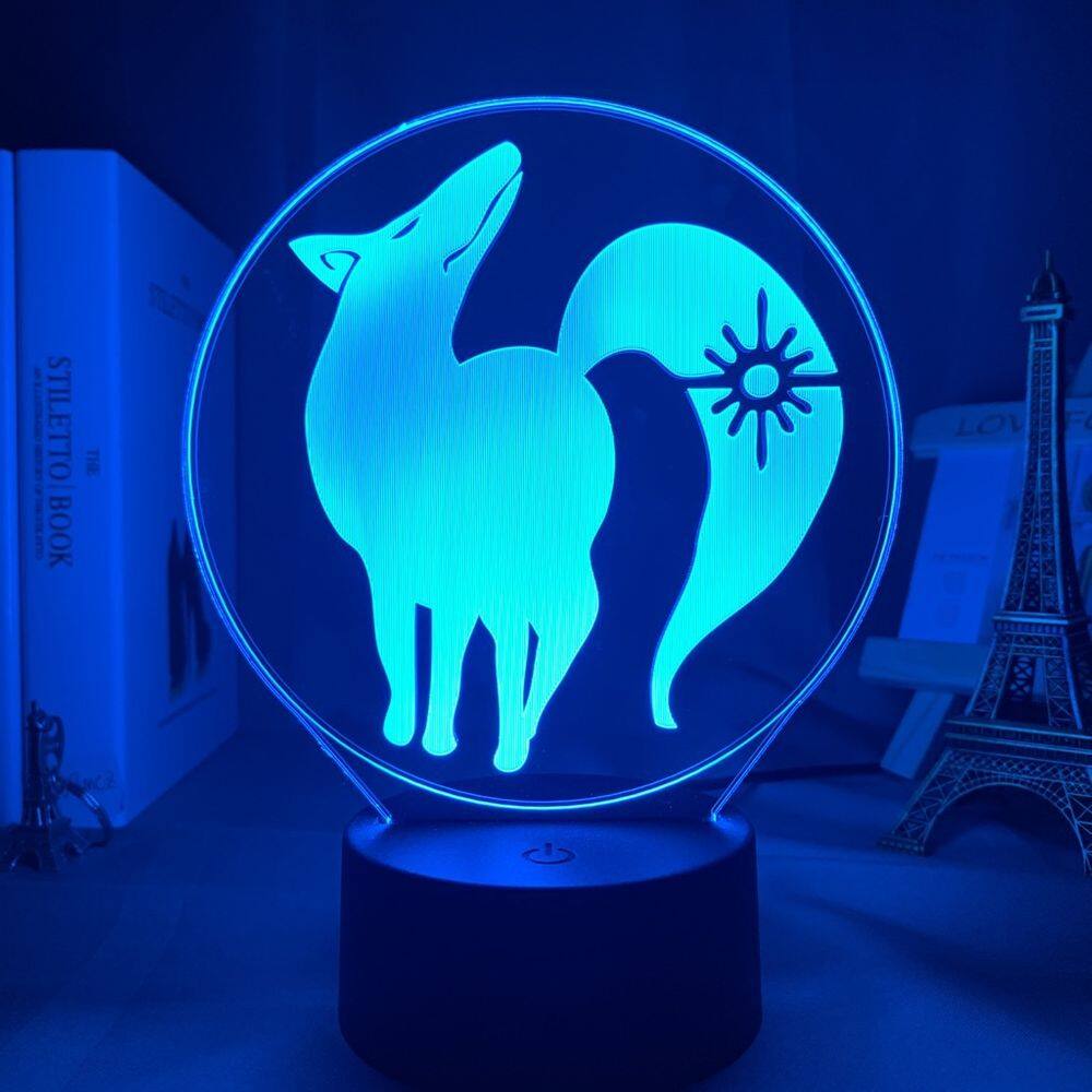 Luz noturna 3D LED Seven Deadly Sins Greeds Color Changing