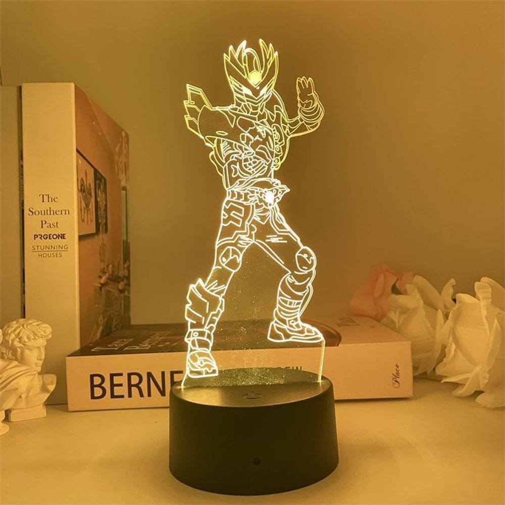 Luz noturna LED 3D: sombras, armaduras, mudança de cor para crianças